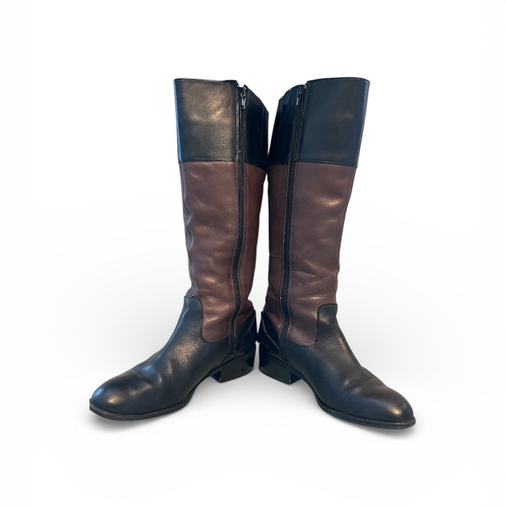 Lauren Ralph Lauren Genuine Leather Tall Riding Boots - Picture 2 of 8